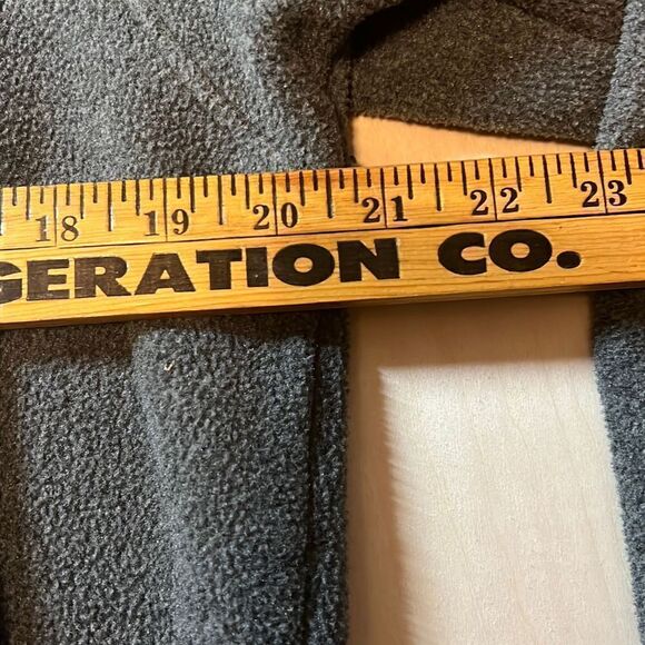 Y2K PATAGONIA synchlla Snap-T Fleece Jacket women's Sz M Gray and Teal cuffs and - Picture 4 of 4